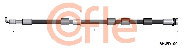 Шланг тормозной COFLE 92.BH.FD100