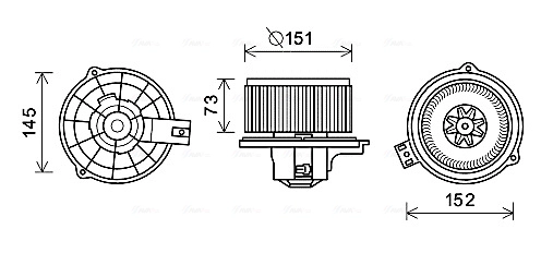 Вентилятор системы кондиционирования AVA QUALITY COOLING KA8266