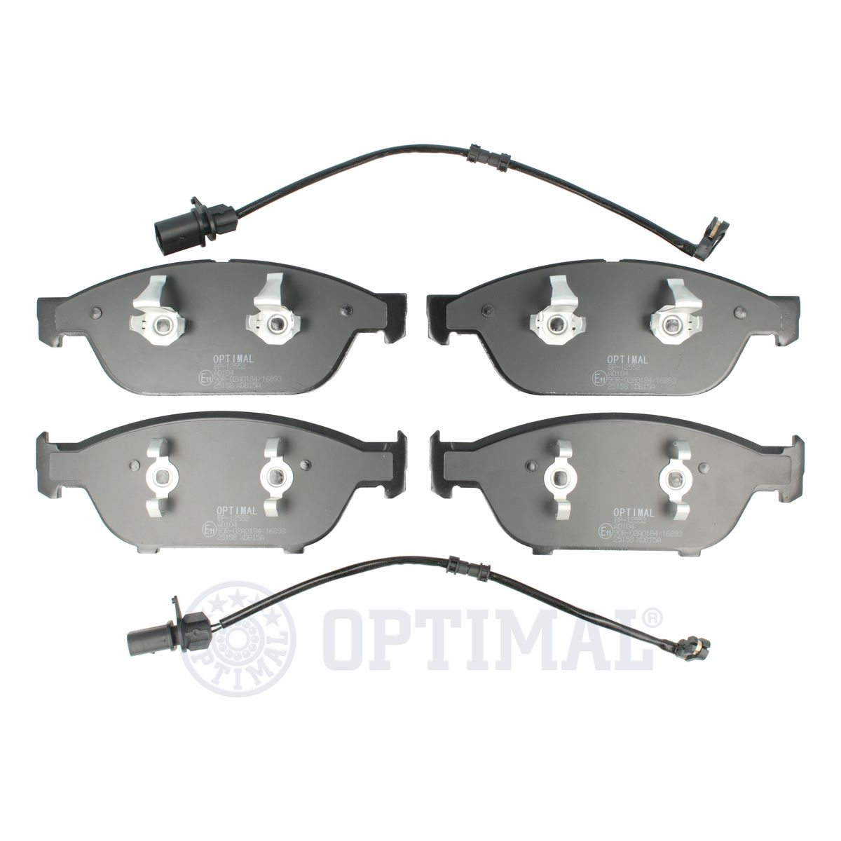 Колодки тормозные дисковые комплект audi a6 (4g2 c7 4gc) a6 allroad (4gh 4gj) a6 avant (4g5 OPTIMAL BP-12552