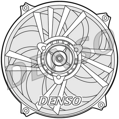 Вентилятор радиатора b DENSO DER21013