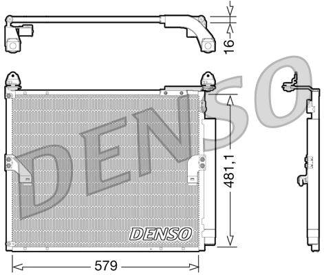 Радиатор кондиционера (c осушителем) toyota land cruiser prado 4.0 08.09- DENSO DCN50019