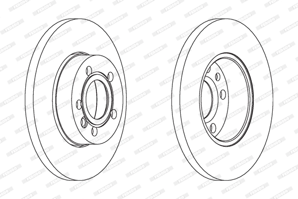 Диск тормозной FERODO DDF1011C