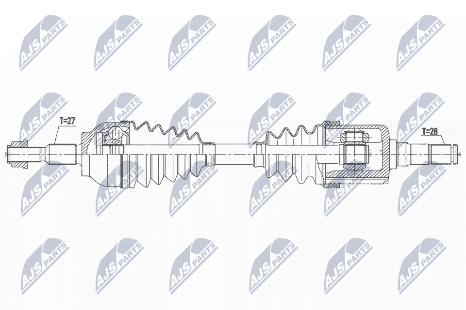 Приводной вал NTY NPW-FR-161
