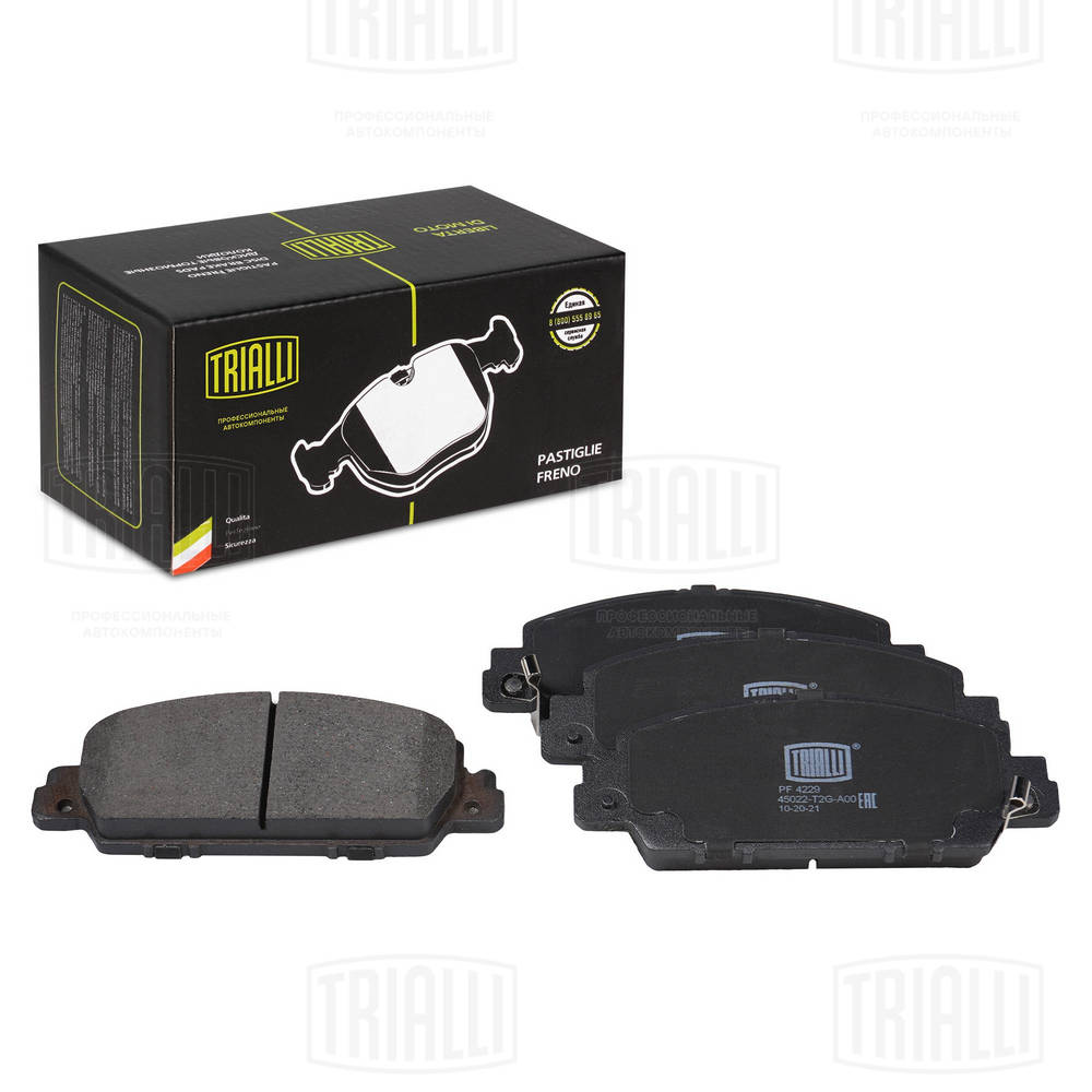 Колодки торм. для а/м honda accord (12-) диск. перед. (pf 4229) TRIALLI PF 4229