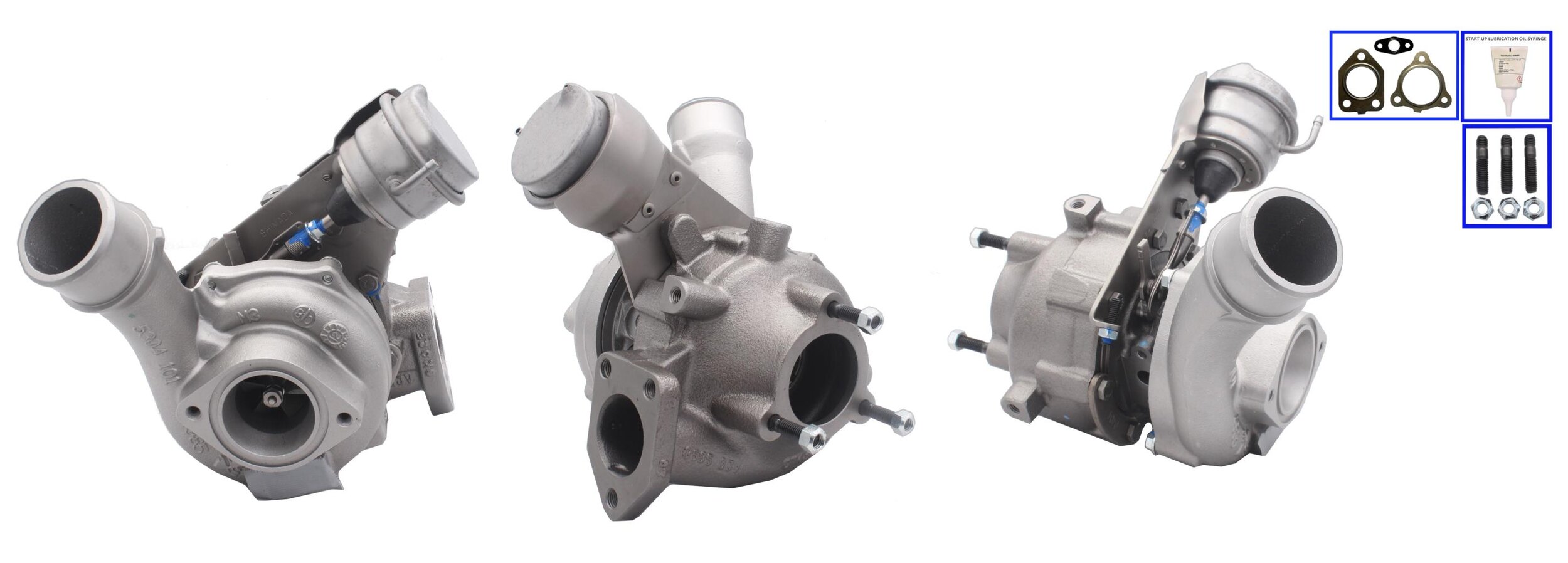 Turbocharger (factory remanufactured with gasket set) fits hyundai h-1 cargo h-1 travel 2.5d 02.08- ELSTOCK 91-1089