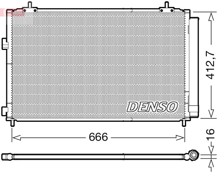 Радиатор кондиционера DENSO DCN50059