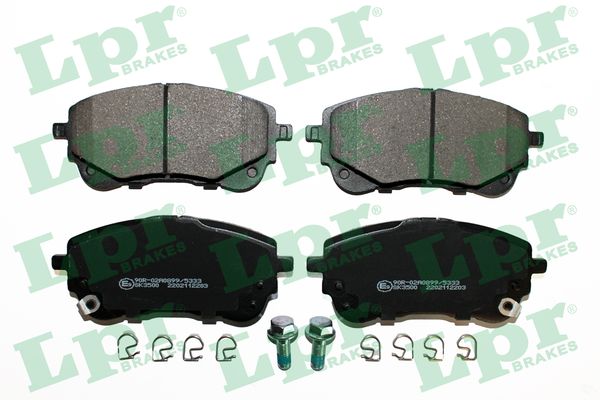 Колодки тормозные дисковые перед toyota corolla 18- LPR 05P2203