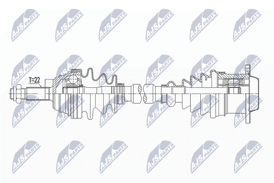 Полуось vw polo 1.4tdi 99-01 lupo 1.4tdi 98-05 seat arosa 1.4tdi 00-04 /prawamtm/ NTY NPW-VW-141