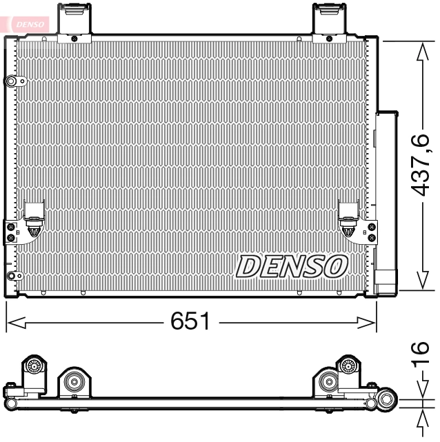 Радиатор кондиционера DENSO DCN50057