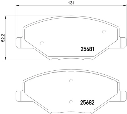 Тормозные колодки BREMBO P 85 121X