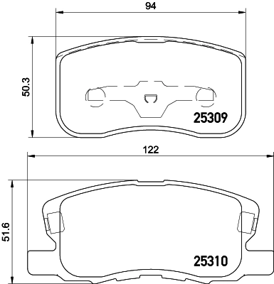 Колодки тормозные дисковые NISSHINBO NP3020