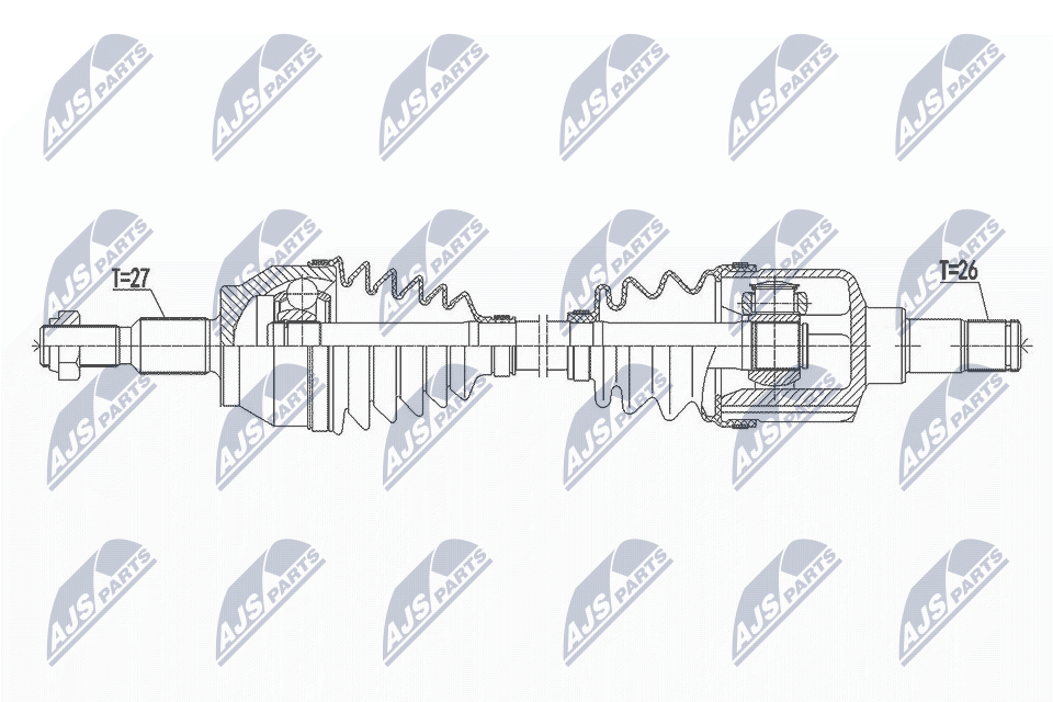 Полуось ford focus iii 1.0t 12- /lewamtm/