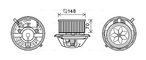 Вентилятор салона AVA QUALITY COOLING BW8462