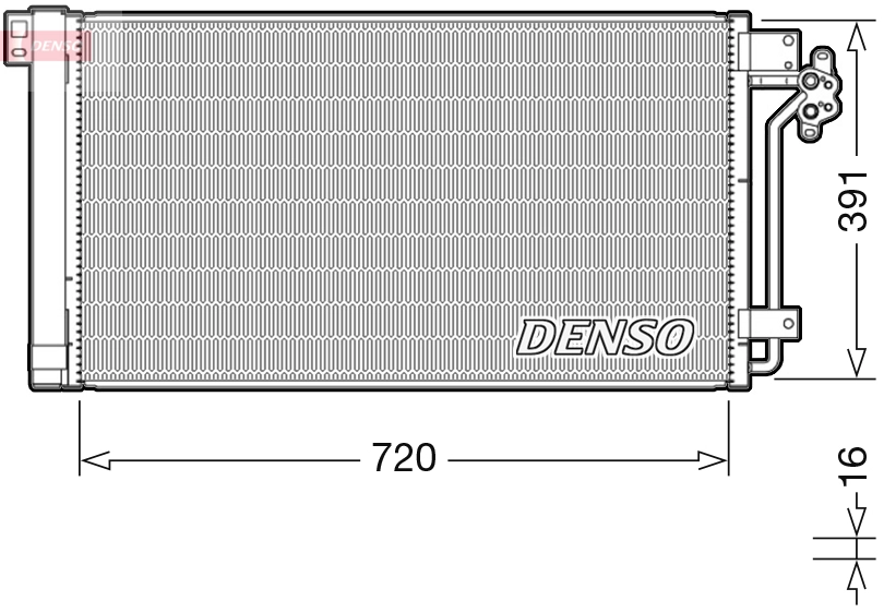 Конденсатор кондиционер DENSO DCN32020