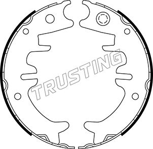 Комплект тормозных колодок стояночная тормозная система TRUSTING 115.330