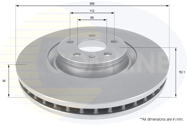 Тормозной диск comline COMLINE ADC2603V