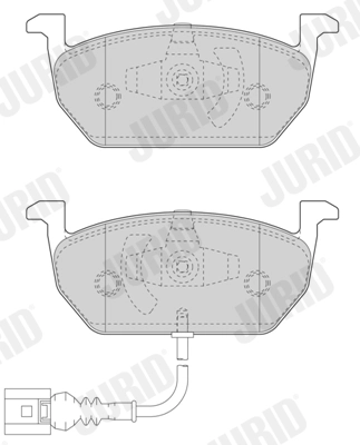 Колодки тормозные дисковые JURID 573606J