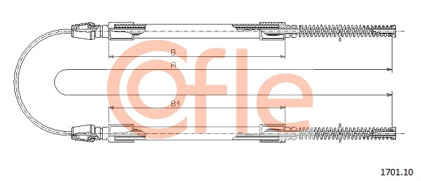 Трос COFLE 1701.10