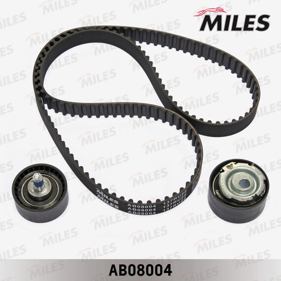 Ремень грм 137x22 + 2 ролика MILES AB08004