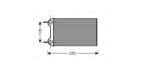 Радиатор отопителя a4 ii aii r.h.d. 10/00- AVA QUALITY COOLING AI6254