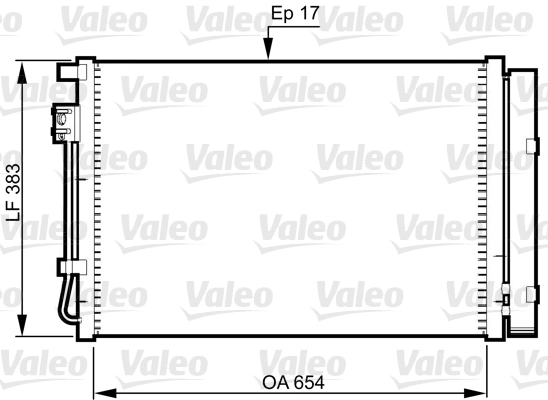 Valeo радиатор кондиционера VALEO 814362