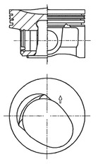 Поршень двс KOLBENSCHMIDT 41257610