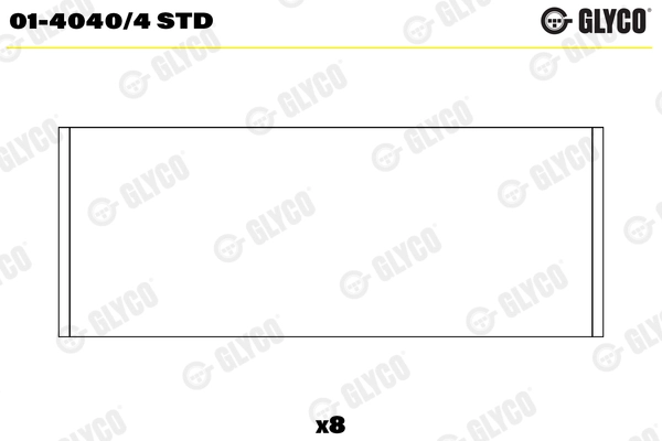 Шатунный подшипник GLYCO 01-4040/4 STD