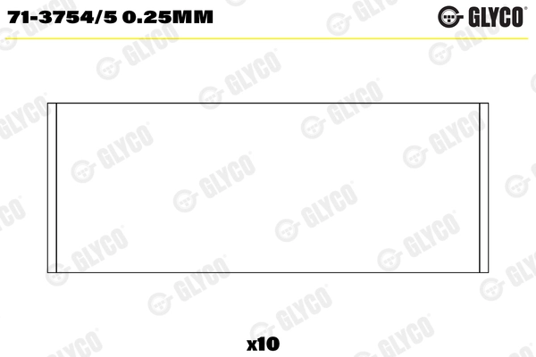 Шатунный подшипник GLYCO 71-3754/5 0.25MM