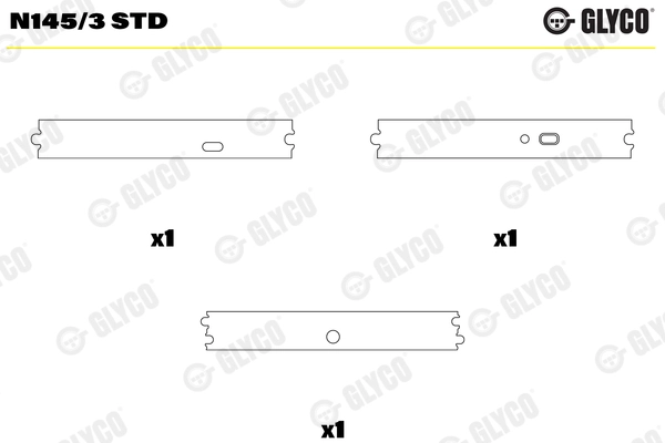 Подшипник распредвала GLYCO N145/3 STD