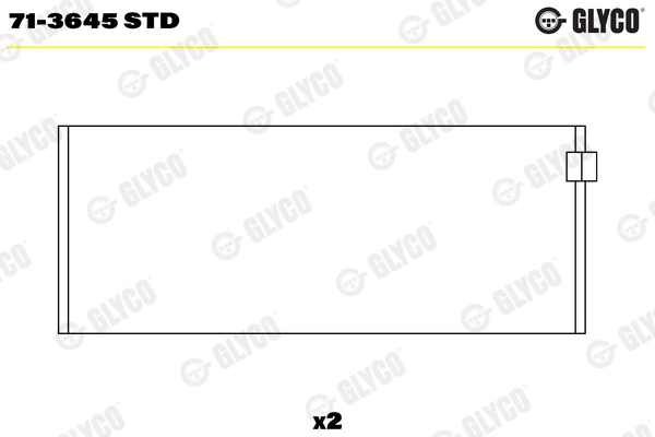 Шатунный подшипник GLYCO 71-3645 STD