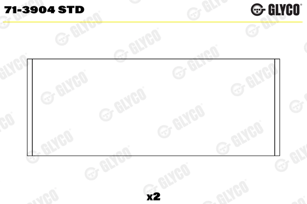 Шатунный подшипник GLYCO 71-3904 STD