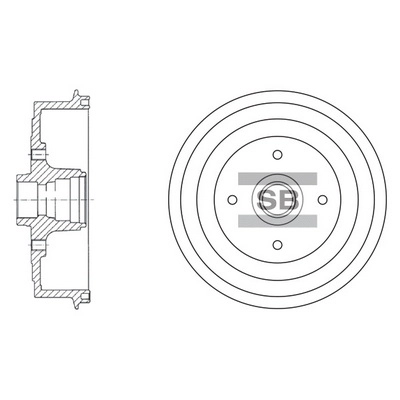 Барабан тормозной со ступицей HI-Q SD3036