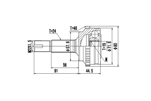 Комплект шруса DYNAMATRIX-KOREA DCV859152