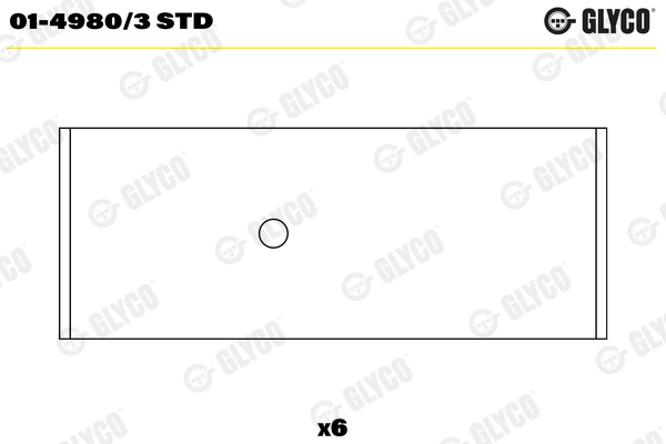 Шатунный подшипник GLYCO 01-4980/3 STD