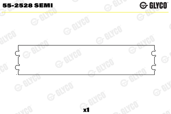 Вкладыши двигателя GLYCO 55-2528 SEMI