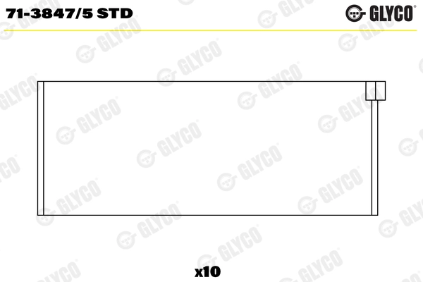 Шатунный подшипник GLYCO 71-3847/5 STD