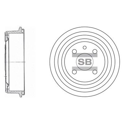 Барабан тормозной HI-Q SD3034
