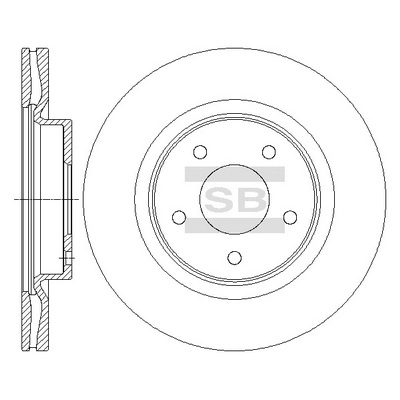 Тормозной диск передний HI-Q SD4223