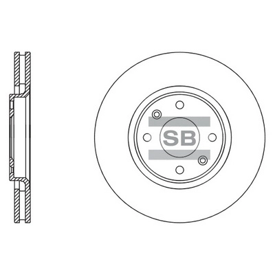 Тормозной диск HI-Q SD5003