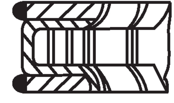 Кольца поршневые MAHLE/KNECHT 039 53 N0