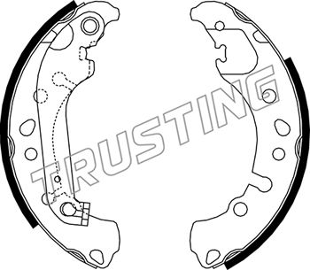 Комплект тормозных колодок TRUSTING 253.721