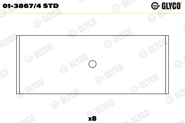 Шатунный подшипник GLYCO 01-3867/4 STD