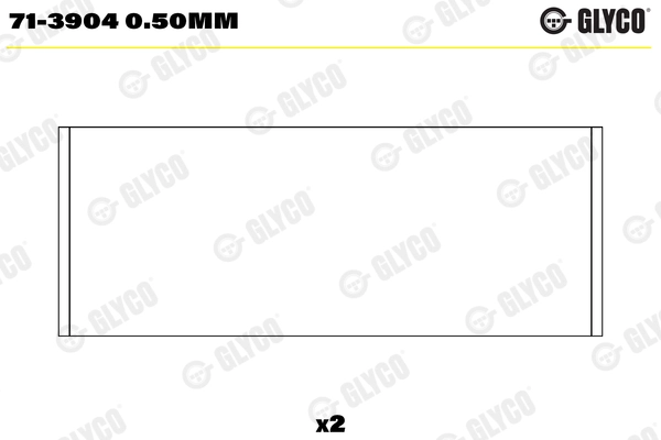 Шатунный подшипник GLYCO 71-3904 0.50MM
