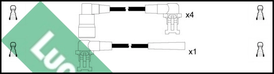 Комплект проводов зажигания TRW LUC7133