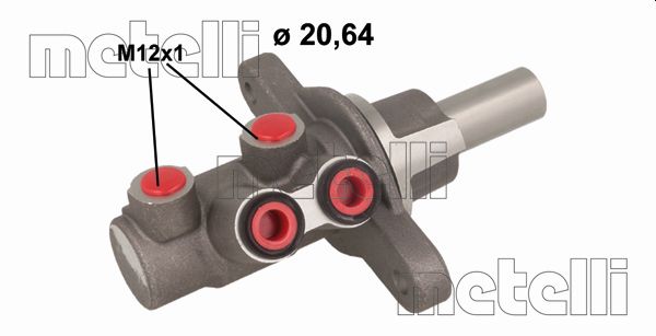 Главный тормозной цилиндр METELLI 05-1128