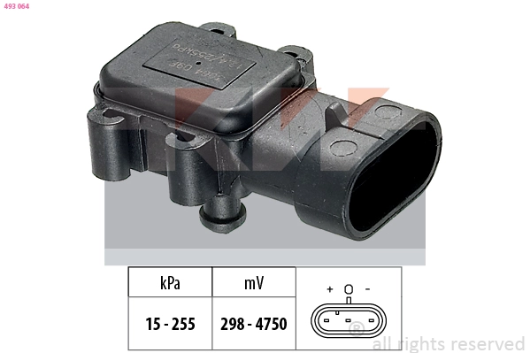 Датчик давления воздуха высотного корректор made in italy - equivalent KW 493064
