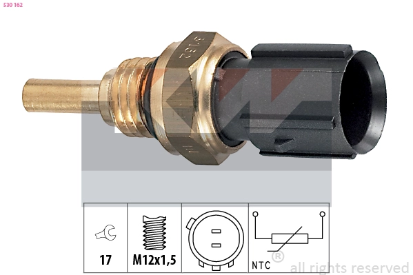 Датчик температуры охлаждающей жидкости made in italy - equivalent KW 530162
