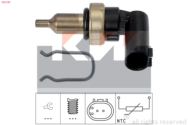 Датчик температуры охлаждающей жидкости made in italy - equivalent KW 530343