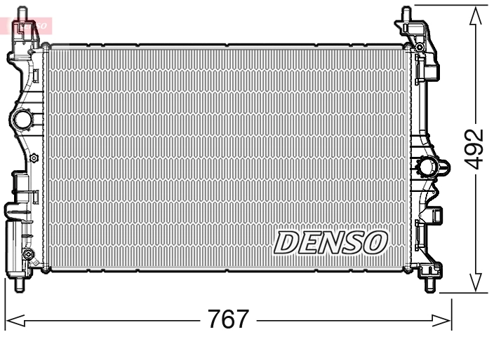 Радиатор охлаждение двигателя DENSO DRM20019