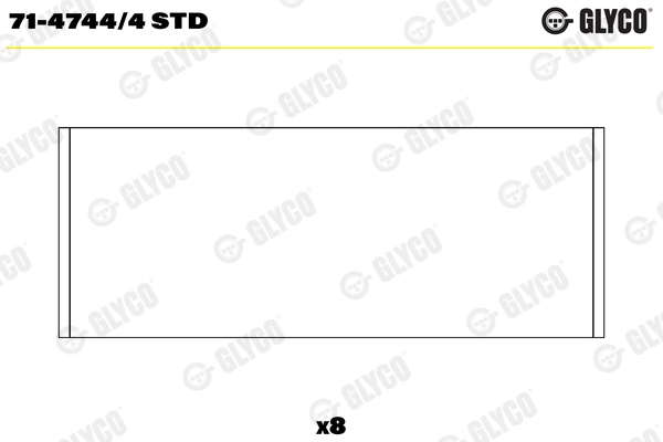 Шатунный подшипник GLYCO 71-4744/4 STD